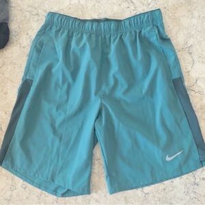 Nike Dri-FIT Training Shorts Men’s Small Teal 9” Athletic Running Gym